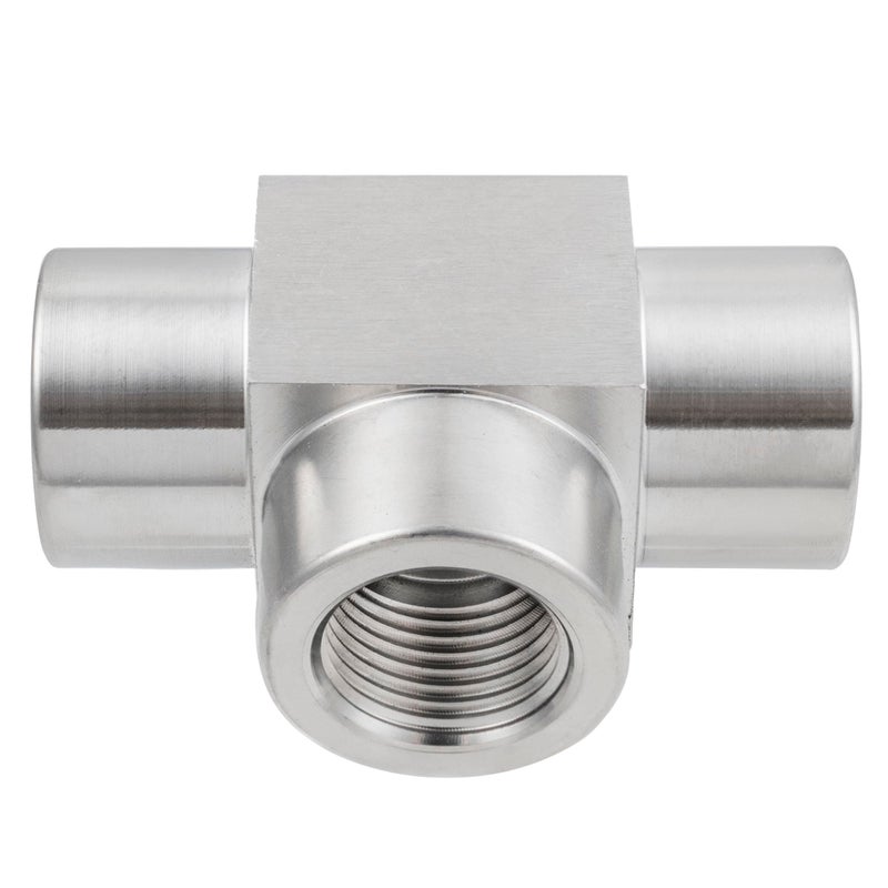 Yoebor Metalwork 316 Stainless Steel Pipe Fitting Tee Union 3/8" NPT Female x 3/8" FNPT x 3/8" NPT Female1 Pc - Image 4